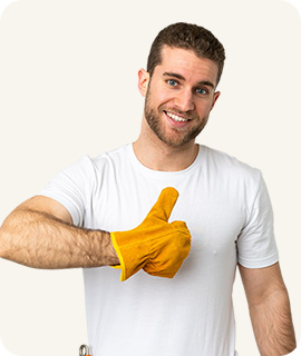 Professional roofing team member