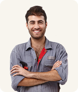 Professional roofing team member