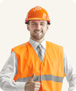 Professional roofing team member