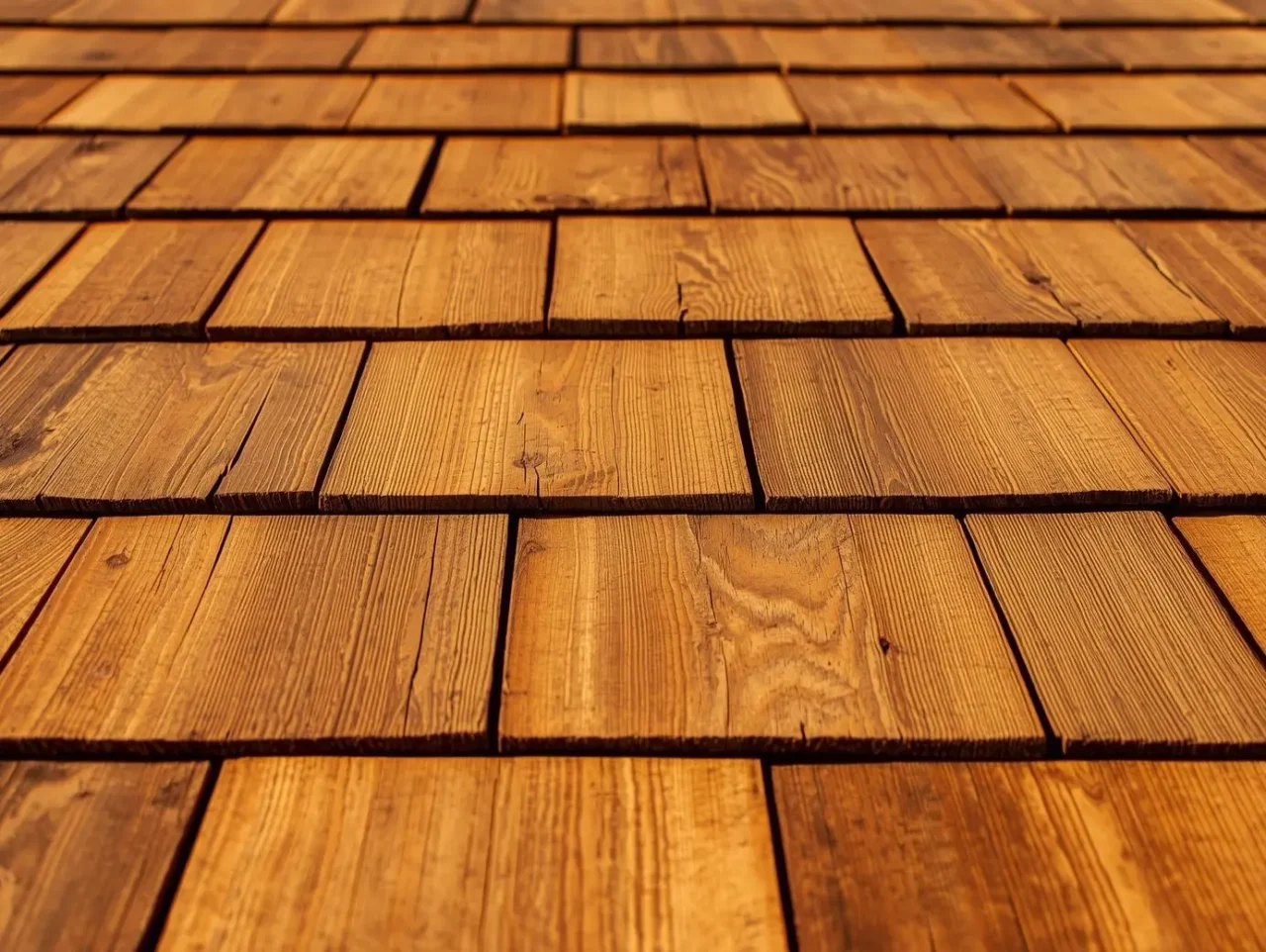 golden cedar roof shingles installed