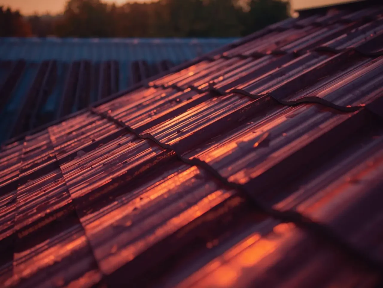 image roof deck for metal panel installation