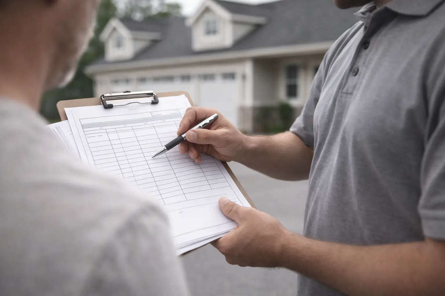 roof repair free estimate showing materials list permits cleanup timeline total cost and payment terms