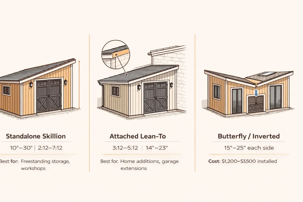 Slant Roof Shed Best 2026 Build Guide Roof Types