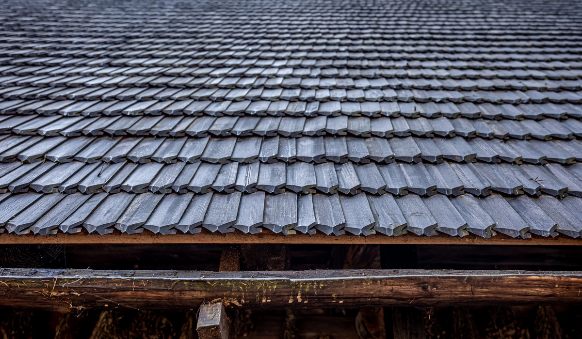 Roofing shingles clearance dye lot matching, homeowner comparing batch numbers printed on architectural shingle bundle wrappers before purchasing cheap clearance shingles , roofing materials quality check
