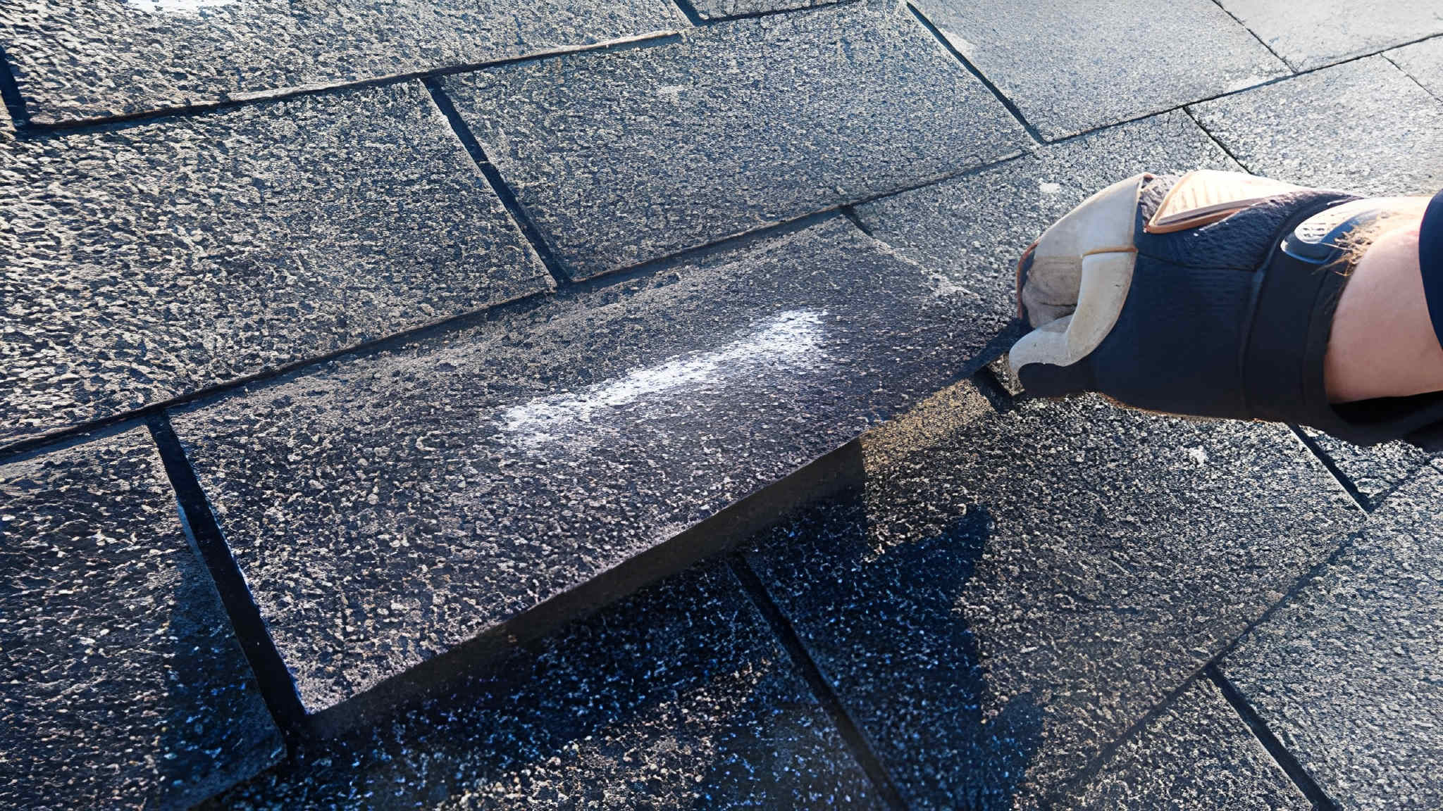 The cost of asphalt shingles and a roofing installation project.
