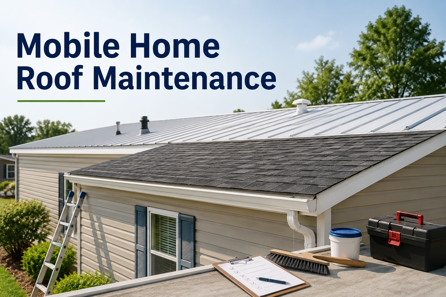 Comprehensive guide to mobile home roof maintenance