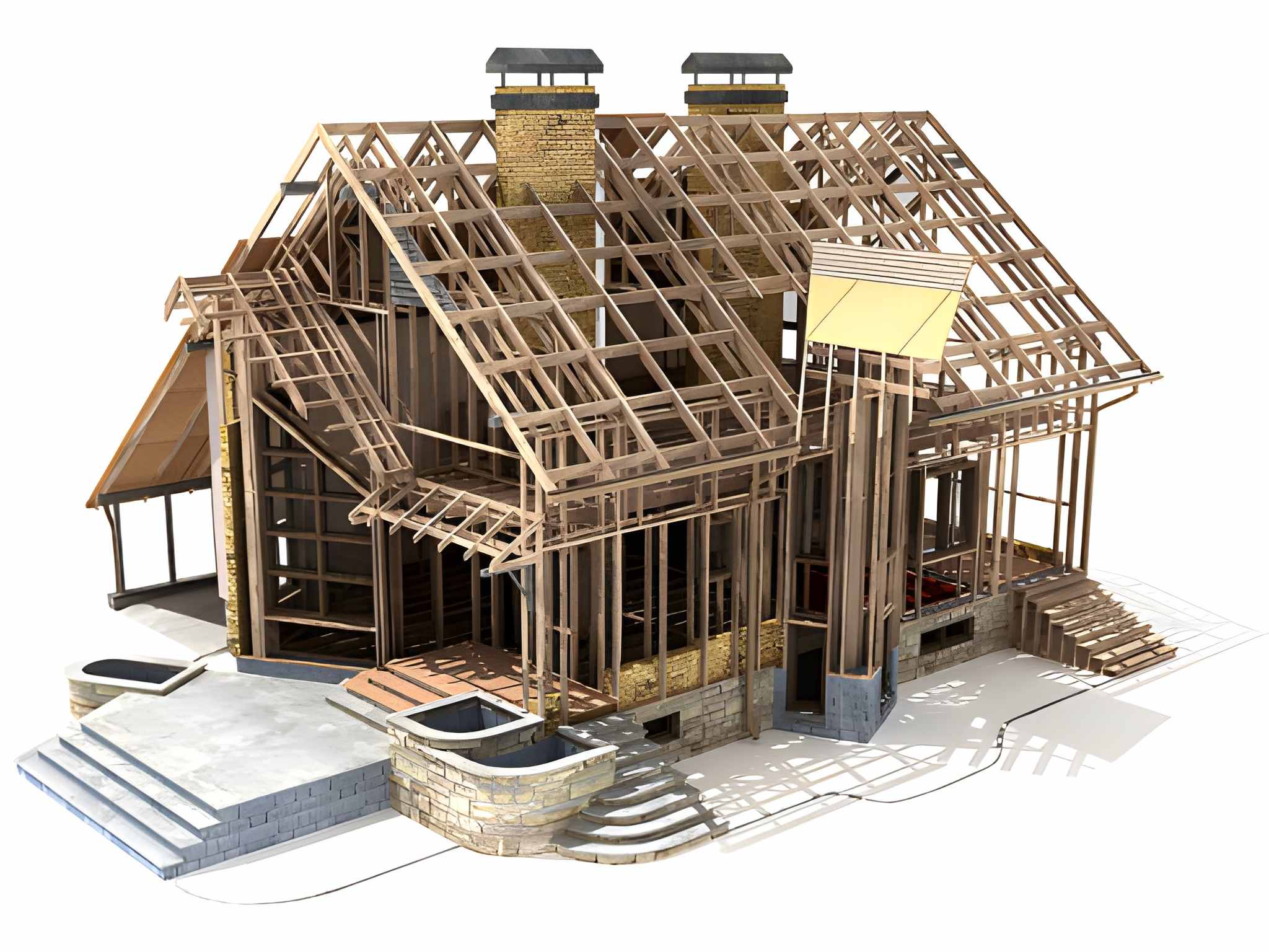 Gambrel roof trusses cost comparison chart for different materials